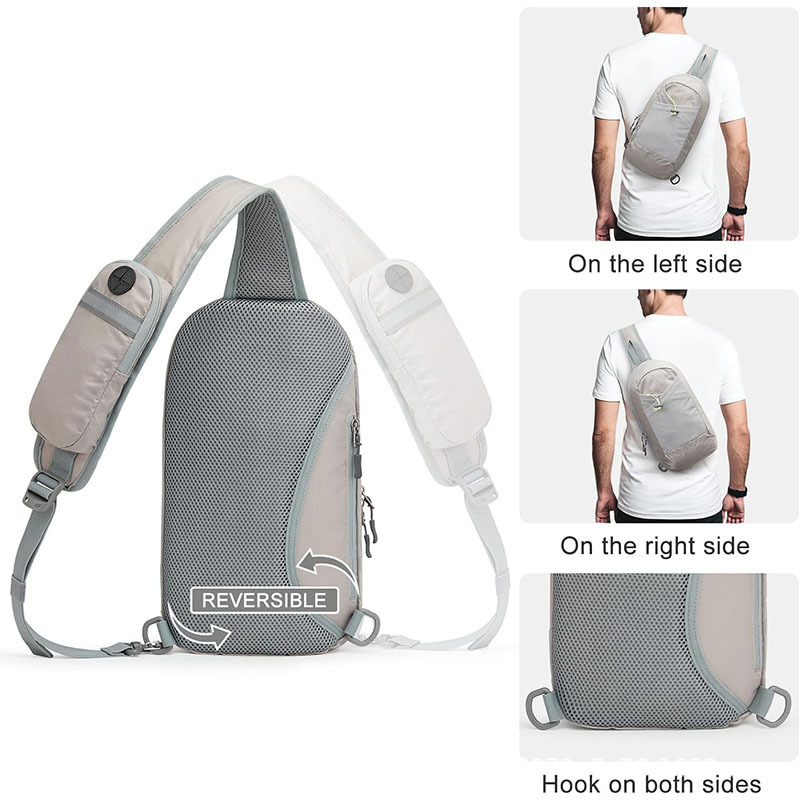 Amazon nueva mochila de hombro blindaje mochila de hombro ligera mochila de pecho para viajar y correr