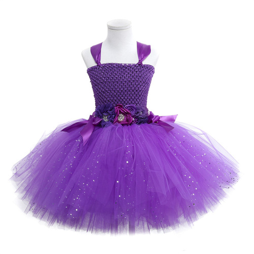 Children's performance costume for girls, princess dress with flashing lights and glowing butterfly wings, handmade tutu dress for June 1st performance.