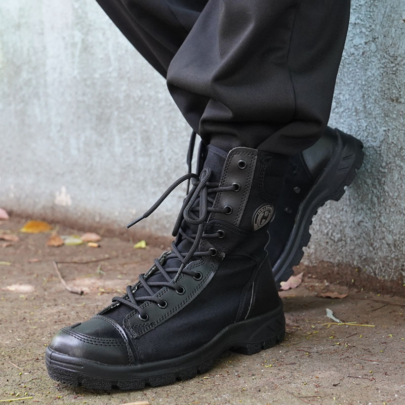 Canvas shoes mesh top light breathable combat boots men's summer tactical boots training boots_voghion.com
