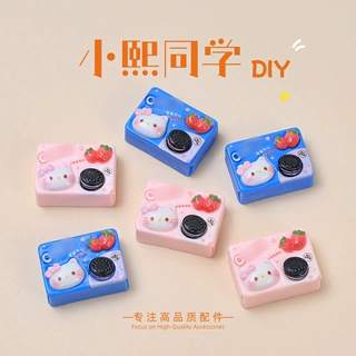 喵喵曲奇饼干食玩卡通手工diy饰品配件奶油胶树脂小配件发夹材料