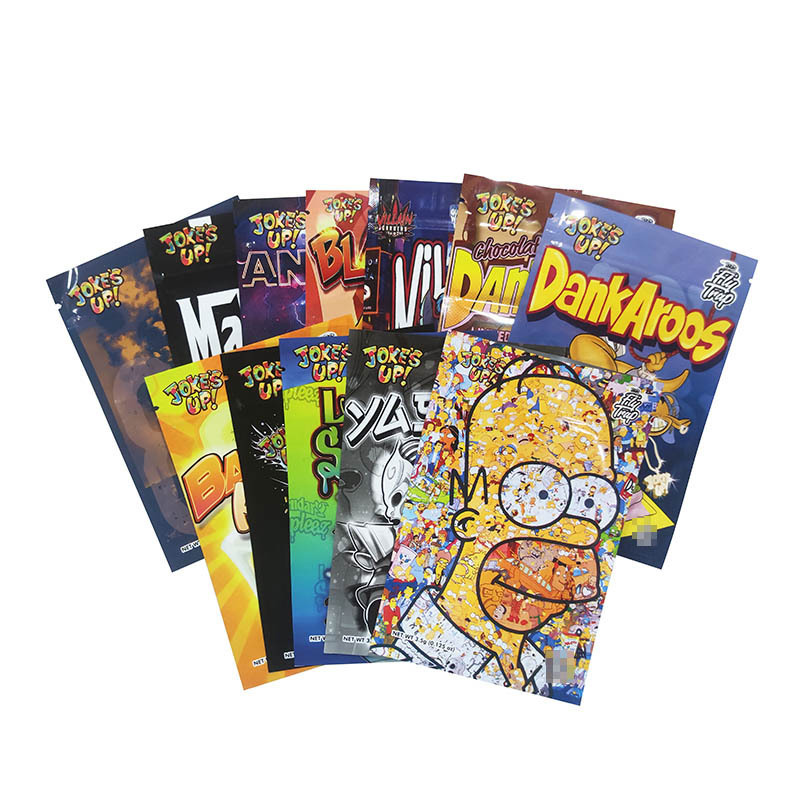 100个价 通用袋单面透明卡通图案跨境外贸彩色自封袋JOKES UP