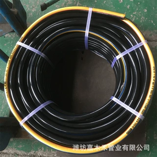 pvc高压气管防爆耐磨 pvc橡塑高压软管加强黑色风炮管批发定制