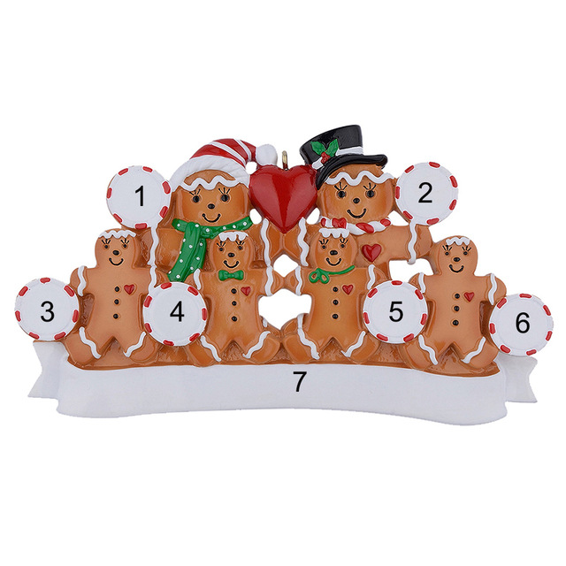 Christmas Cute Christmas Tree Bear Snowman Resin Party Hanging Ornaments 1 Set display picture 2