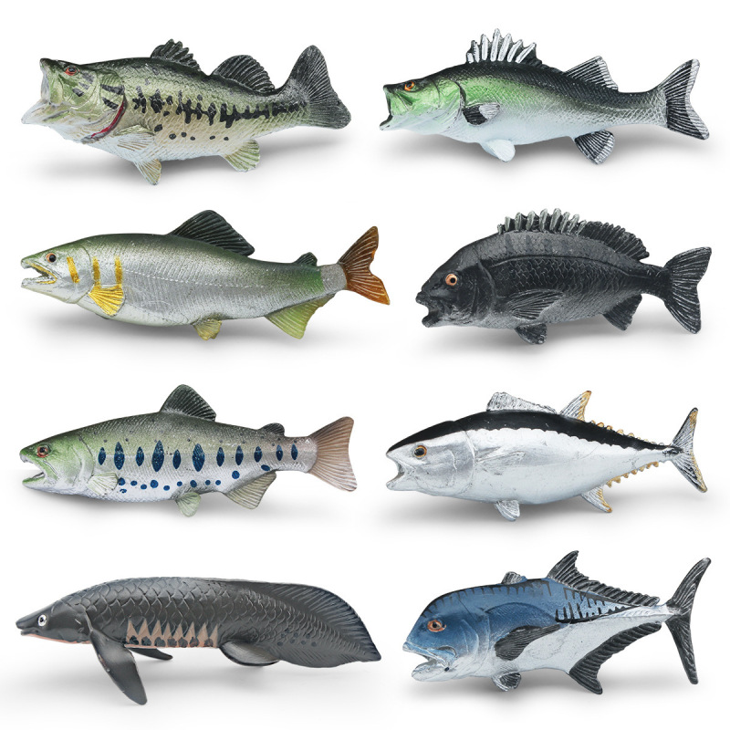 Cross-border simulation of marine animals tuna real snapper cattle harbor carp bass salmon salmon model ornaments Cross-border simulation of marine animals tuna real snapper cattle harbor carp bass salmon salmon model ornaments