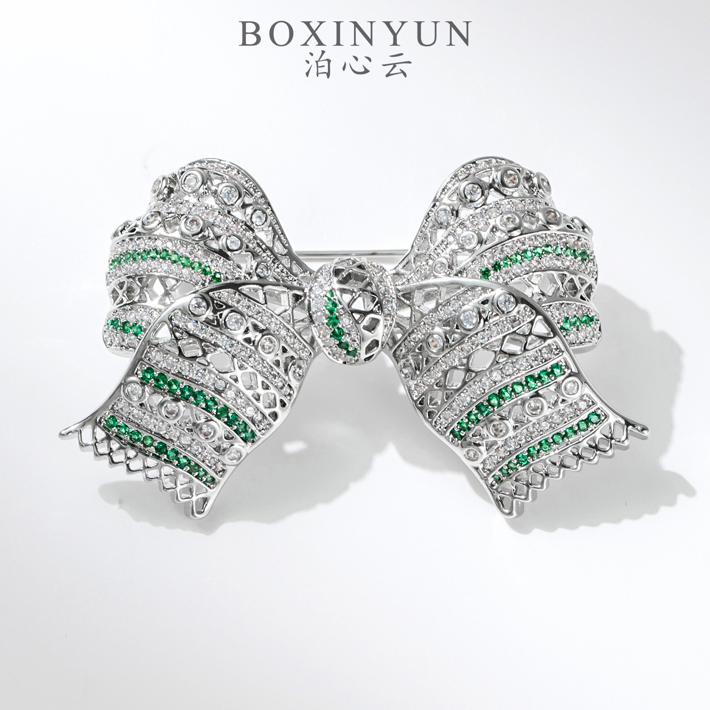 Bowknot Brooch Fashionable Commuting Niche Exquisite Suit Collar Brooch Anti-Exposure Pin Accessory