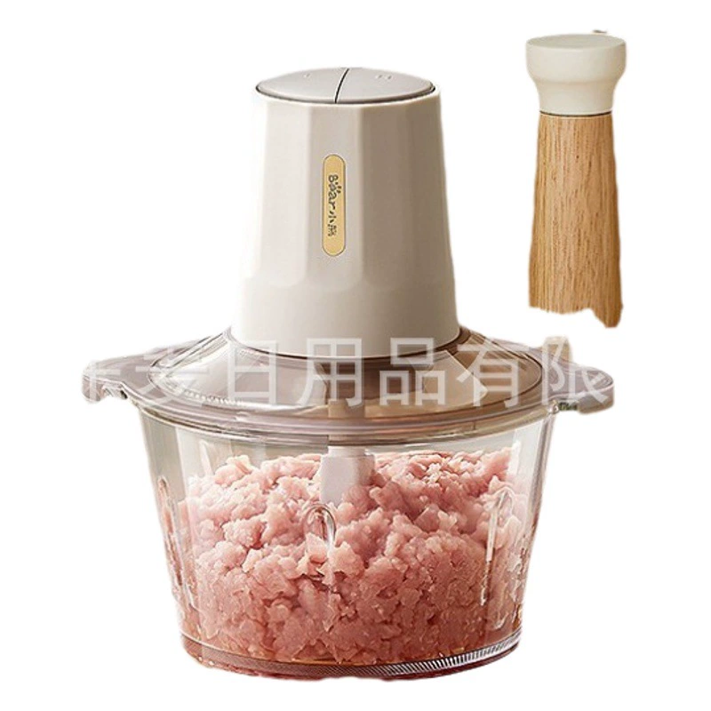 Медвежья мясорубка 2l домашняя электрическая машина для приготовления мяса полностью автоматическая многофункциональная QSJ-E03C8 для измельчения мяса