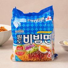 韩国进口PALDO八道苹果拌拌面130g*5连包干拌面凉拌面泡面方便面