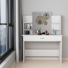厂家梳妆台板式家具简约化妆台抽屉拆装欧美邮购包装极简风化妆桌