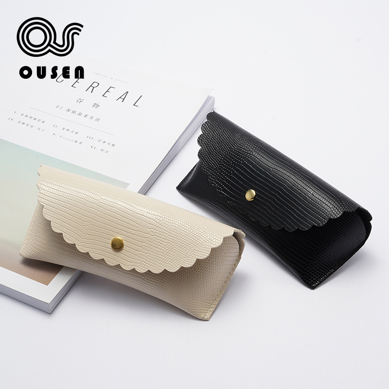 New Stylish Pu Crocodile Leather Lace Glasses Case, Trendy Portable Sunglasses Case, Simple Storage, Lightweight Wholesale New Stylish Pu Crocodile Leather Lace Glasses Case, Trendy Portable Sunglasses Case, Simple Storage, Lightweight Wholesale