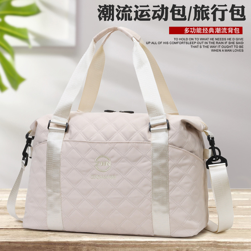 Se puede equipar con maleta trolley, bolsa de viaje de separación seca y húmeda de gran capacidad, almacenamiento ligero y de corta distancia, bolsa de lona portátil de un solo hombro al por mayor