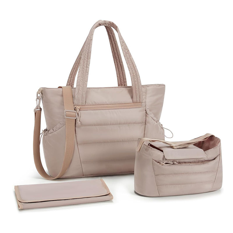 Bolsa de pañales, bolsa de mano con cochecito, bolsa de bebés de gran capacidad, bolsa de pañales de cambio, bolsa de relleno portátil