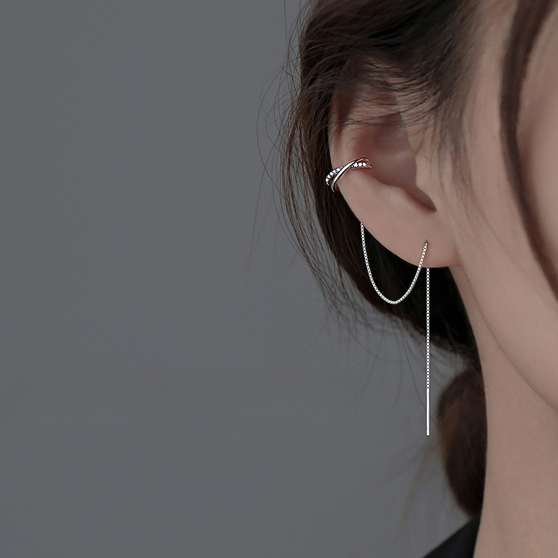 Pendientes de plata de ley 925, pendientes de nicho, nuevos pendientes de moda 2025, pendientes de alta calidad, pendientes de mujer