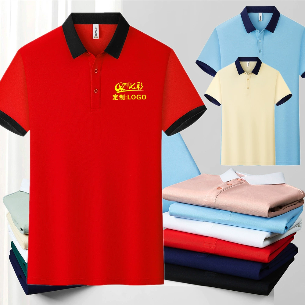 Футболка поло с индивидуальным логотипом, контрастной окантовкой, рекламная рубашка, футболка, рабочая одежда, оптовая одежда от производителя