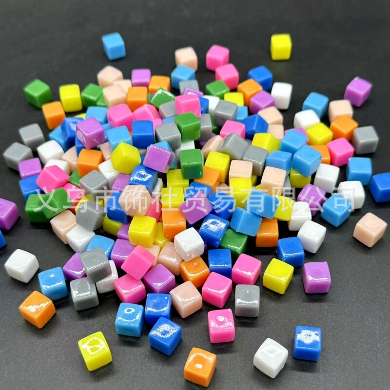 8mm Acrylic Real Color Small Square Jelly Color Simulation Ice Cube Sike DIY Handmade Jewelry Accessories