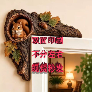 �羳�¿�Chipmunk Tree Hollow Door Topper�����������T��b�