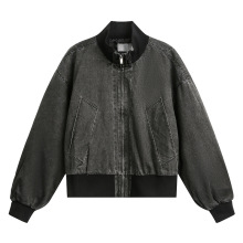 美式休闲飞行夹克男秋季高智感痞帅炸街短式棒球服潮牌立领外套男