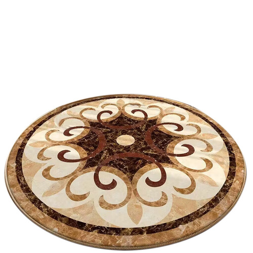 Round rug European classical court style living room rug coffee table mat retro Persian round table mat basket mat