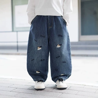 男童秋裤子2026新款韩范痞帅小男童装秋季牛仔裤酷帅男宝宝休闲裤