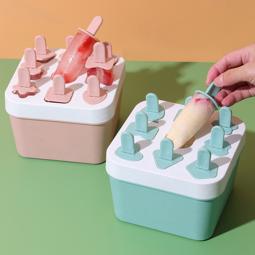 New 9-Grid Home Snowflake Mold DIY Cute Children's Ice Stick Self-Made Ice Cream Bar Ice Cream Mold Ice Model
