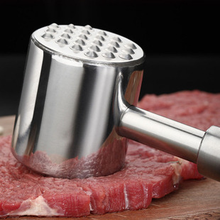 Manufacturer Wholesale Multi-Purpose 304 Stainless Steel Restaurant Home Kitchen Meat Tenderizer Steak Meat Hammer