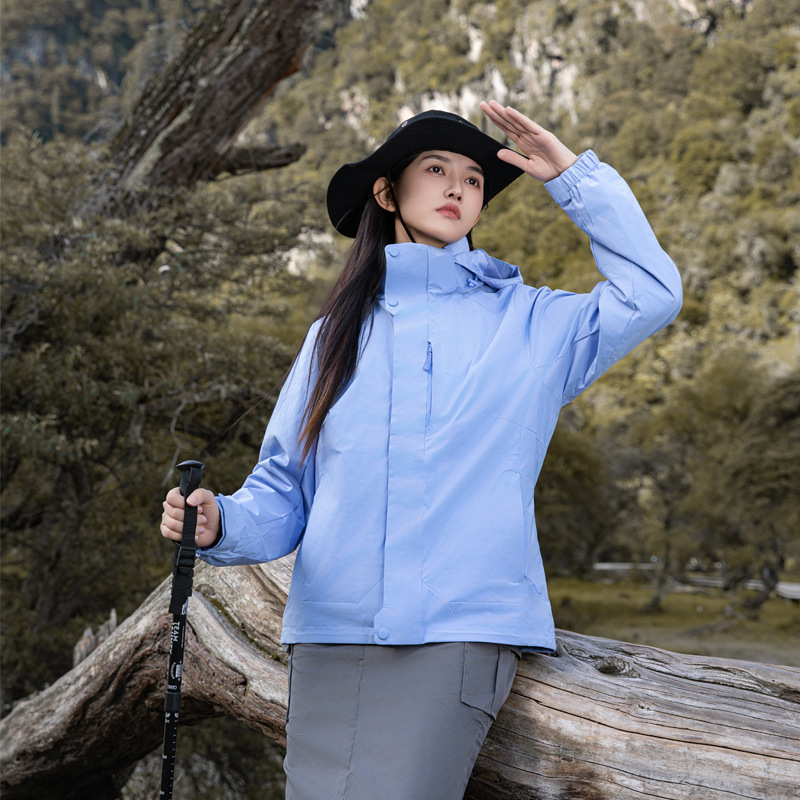 Ropa de asalto al aire libre concha dura a prueba de viento 3 - en - 1 para hombres y mujeres a prueba de agua chaqueta de herramientas de senderismo de alta calidad ropa de montaña nueva image 10