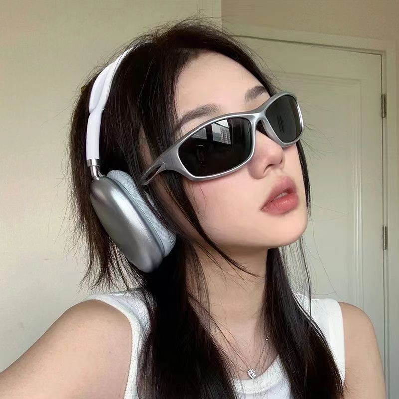 Millennial Futuristic Silver Y2K Functional Style Sunglasses for Men and Women Ins Popular Street Sexy Sunglasses Millennial Futuristic Silver Y2K Functional Style Sunglasses for Men and Women Ins Popular Street Sexy Sunglasses