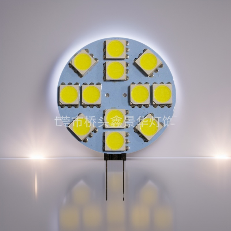 G4排针灯12灯5050 DC12V LED轮船灯室内灯G4灯板针脚