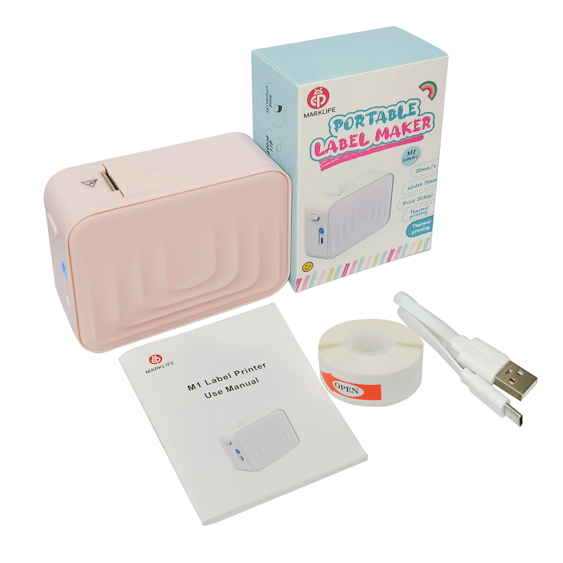 Mini Printer Mini Thermal Label Machine Portable Home Printer Thermal Printer