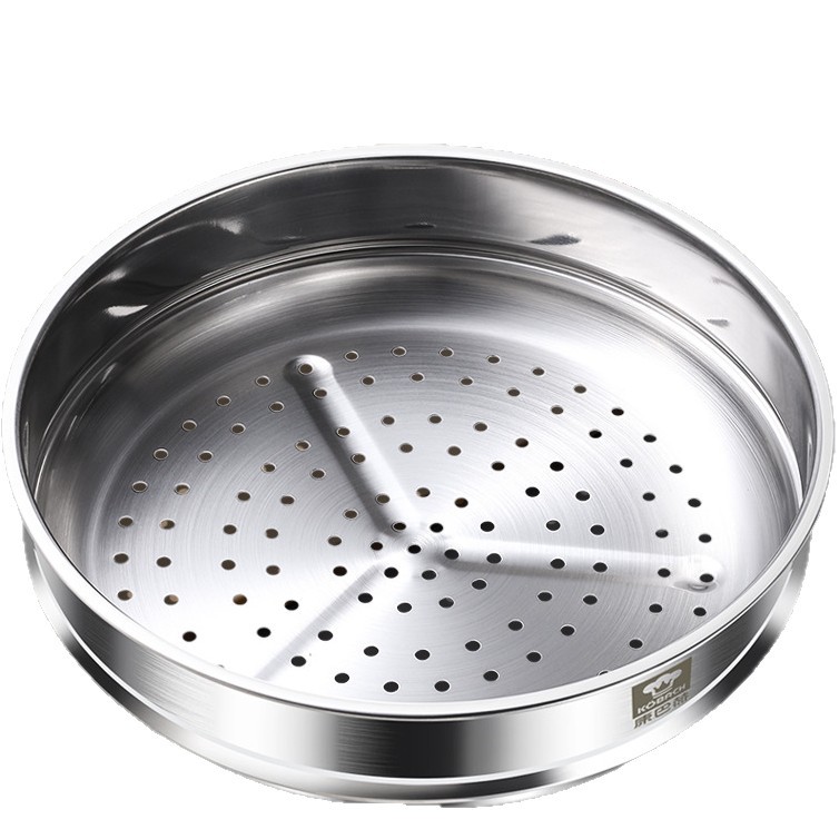 Kombach 304 vapor de acero inoxidable engrosado cajón de vapor pan al vapor doméstico al vapor pescado al vapor 32cm no pegajoso rejilla de cocción al vapor