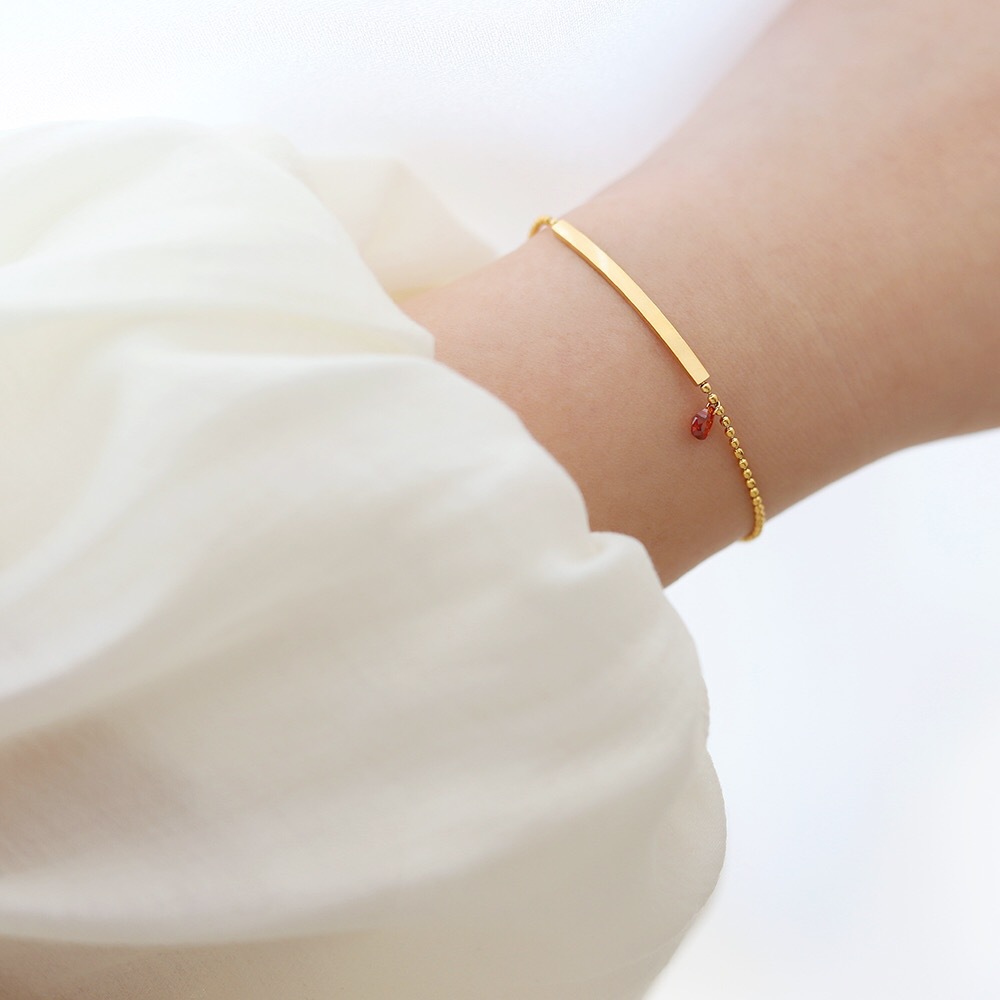 18K Gold Plating Color 1 Piece Quantity PVD Coated Real Gold Plated 18K Gold Heart Shape 304 Stainless Steel Fashion Waterproof Non Tarnish 304 Stainless Steel Bracelets