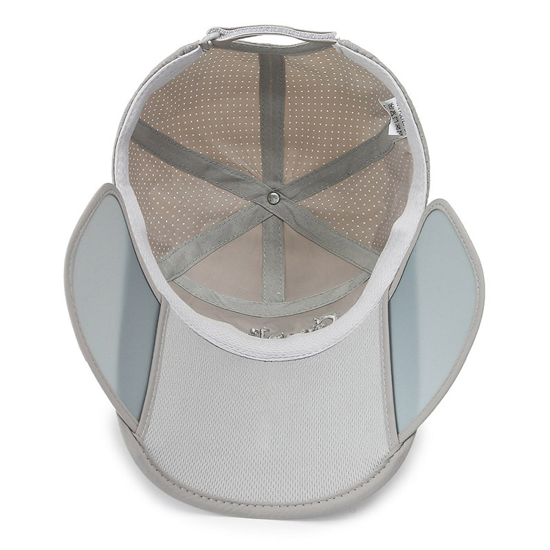 Cappello da uomo con tesa estesa regolabile, berretto estivo traspirante, berretto da baseball con protezione solare per la pesca da uomo_voghion.com