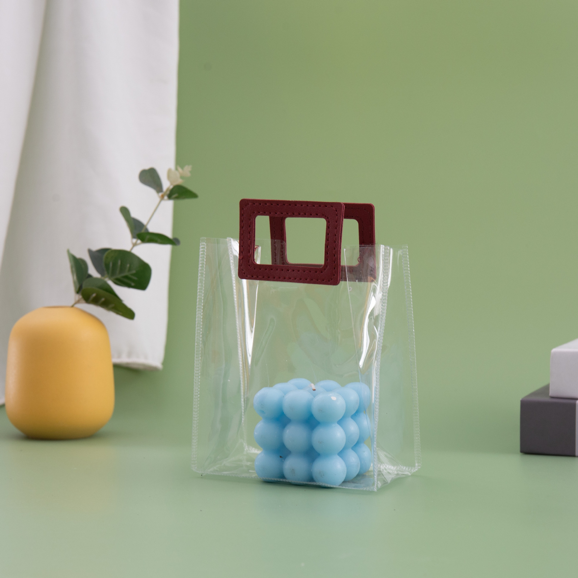 情人节礼品袋透明手提PVC塑料ins包装礼物袋创意伴手礼购物袋520