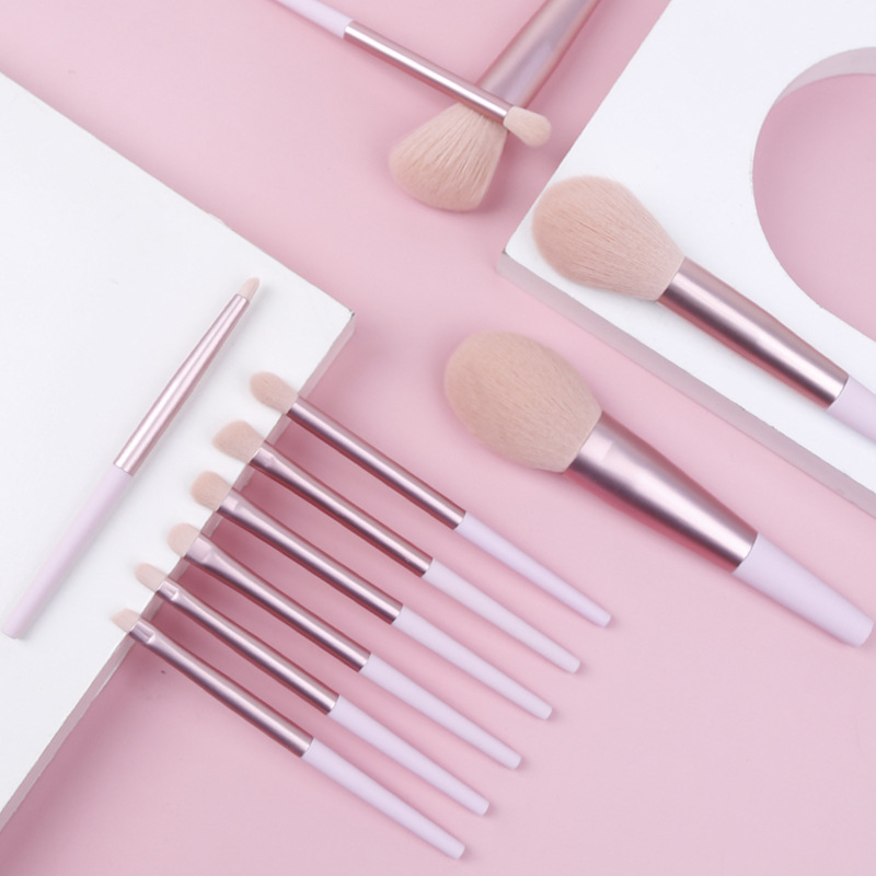 11 pinceles de maquillaje personalizados herramientas de maquillaje cepillo de maquillaje conjunto completo blush eye shadow cepillo al por mayor logotipo imprimible