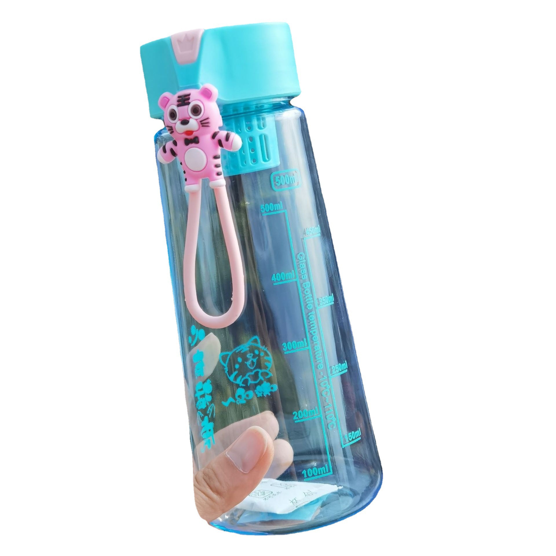 Nueva taza de agua deportiva de gran capacidad, botella de agua de plástico de verano para niños, estudiantes simples, botella de agua resistente a altas temperaturas para beber directamente