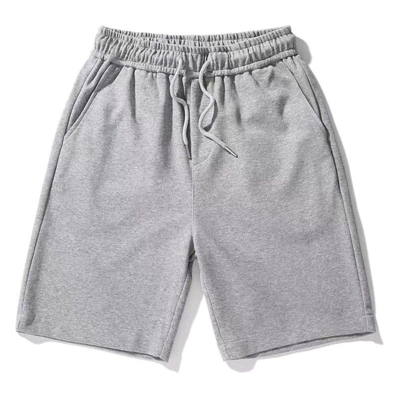 Летние шорты Мужские Модные свободные однотонные мужские повседневные брюки Спортивные брюки больших размеров Тонкие модные шорты в гонконгском стиле