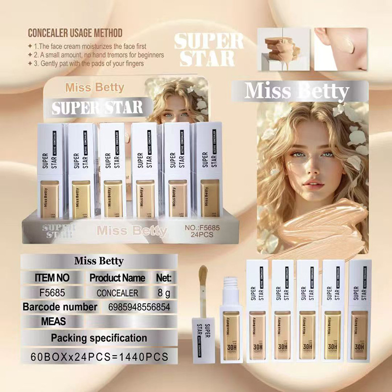 Base de Maquillaje Líquida y Crema BB de 6 Colores Impermeable Control de Grasa