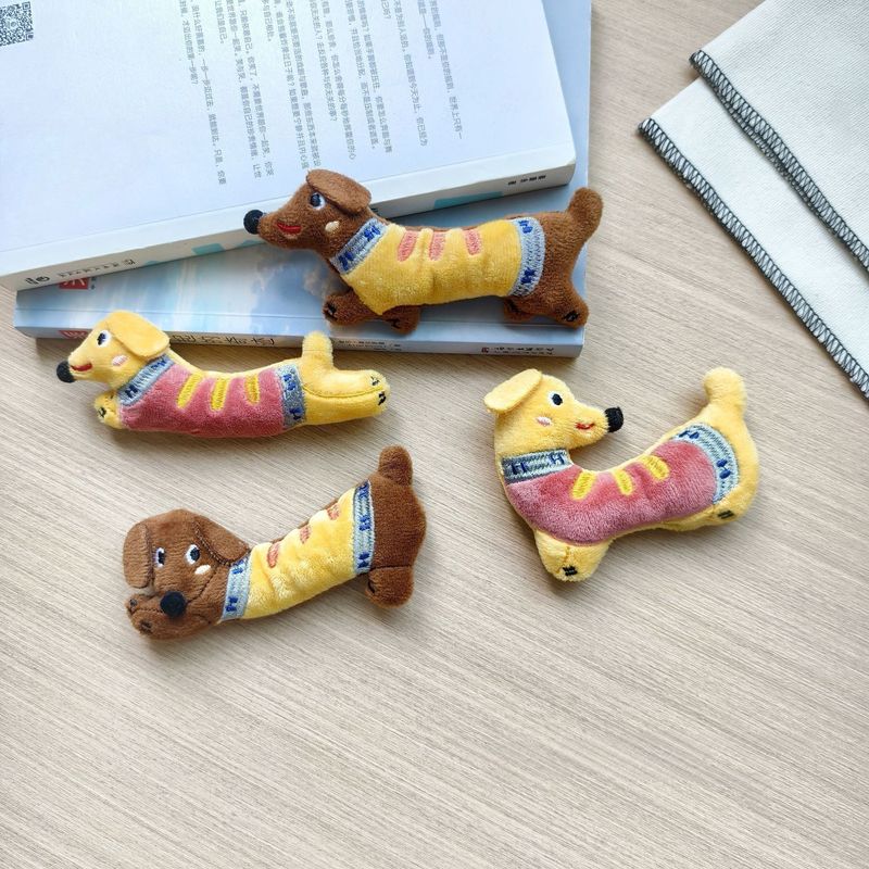 かわいい漫画の犬ぬいぐるみペンダントクリエイティブダックスフントバッグペンダント人形ブローチアクセサリー|undefined