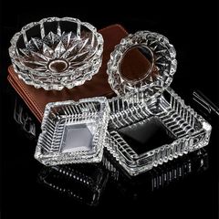 水晶ガラス灰皿客間寝室シンプル灰皿大オフィスネットカフェホテルファッション灰皿