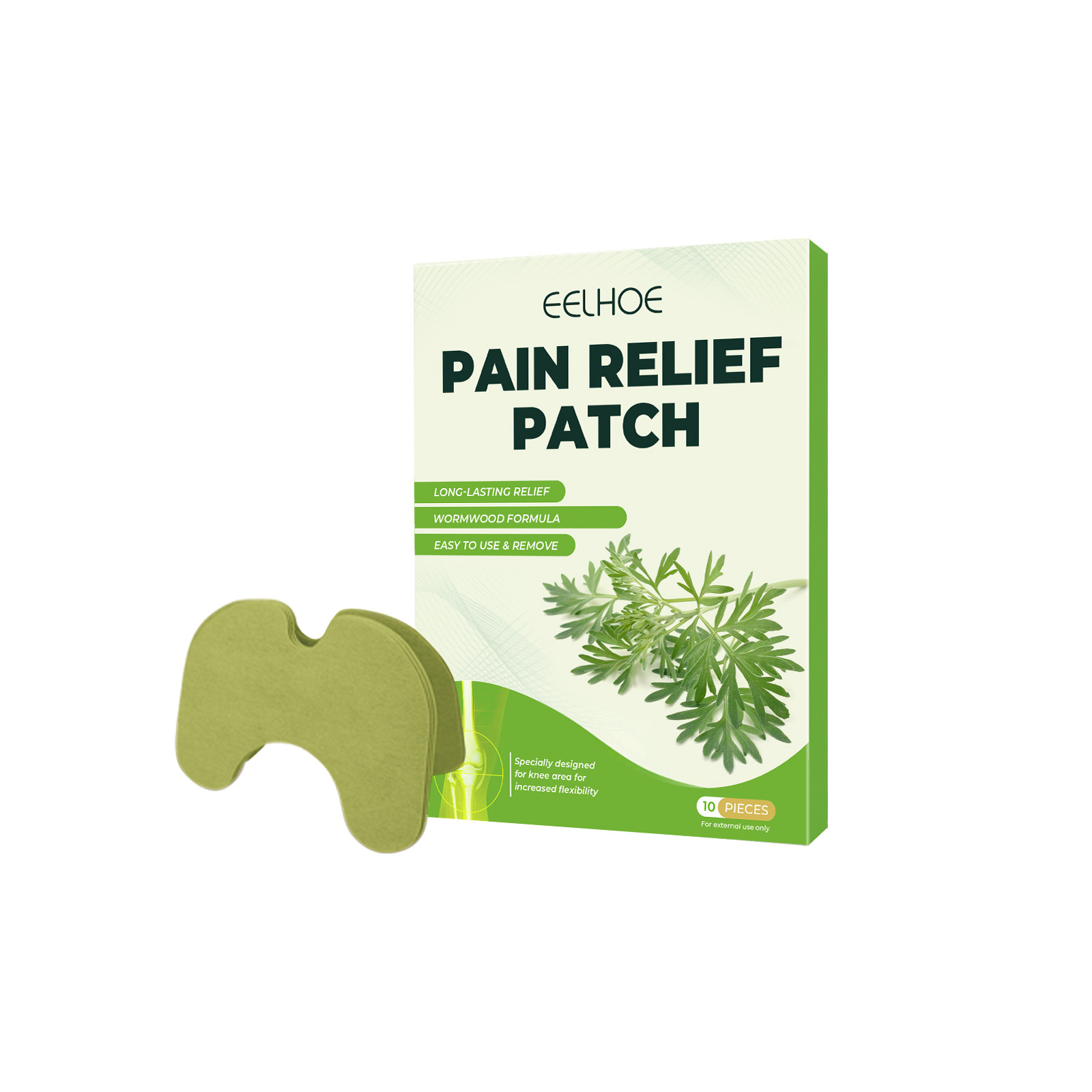 Eelhoe Mugwort Care Patch for Joints, Lumbar Spine, Cervical Spine, Knees, and Legs, Gentle, Breathable, and Comfortable Massage Care Patch