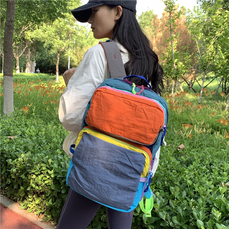 Rainbow Dopamine Series Summer Children's Casual Backpacks for Boys and Girls, School Class, Outdoor Outings, and Picnic Backpacks