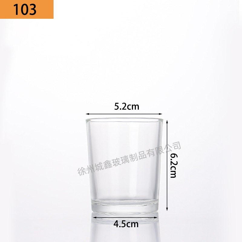 Vasos de vidrio transparentes para velas aromáticas al por mayor, portavelas de vidrio, adornos perfumados, vasos vacíos, recipientes para velas DIY, estilo nórdico