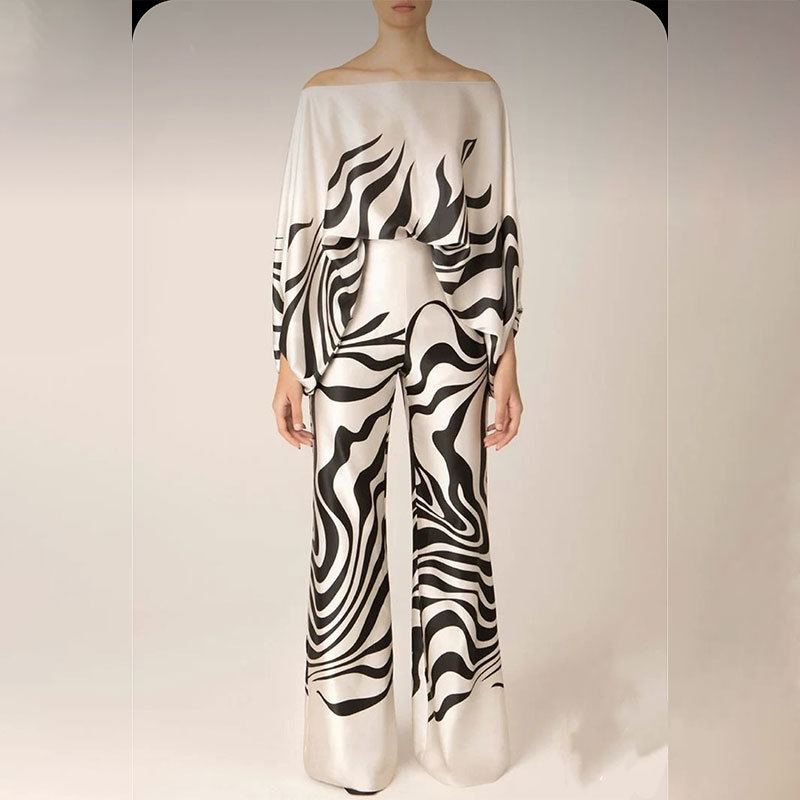 385g Weight Long Sleeve Sleeve Length Polyester Fabric Type Pant Co-ord Set Sets Type 2 Pieces Set Quantity Holiday, Daily Occasion Collarless Neckline Regular Fit Fit Type Halloween Festival Abstract, Zebra, Spider Web Pattern Summer, Spring Season Women's Gender Printing Design Streetwear Style Holiday Daily Women's Streetwear Abstract Zebra Spider Web Polyester Printing Pant Co-ord Set Pants Sets 7
