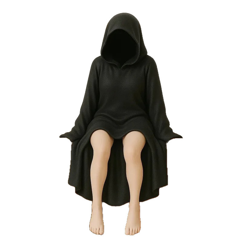 跨境新款万圣节Mysterious statue 黑袍女王装饰品摆件手办艺术|undefined