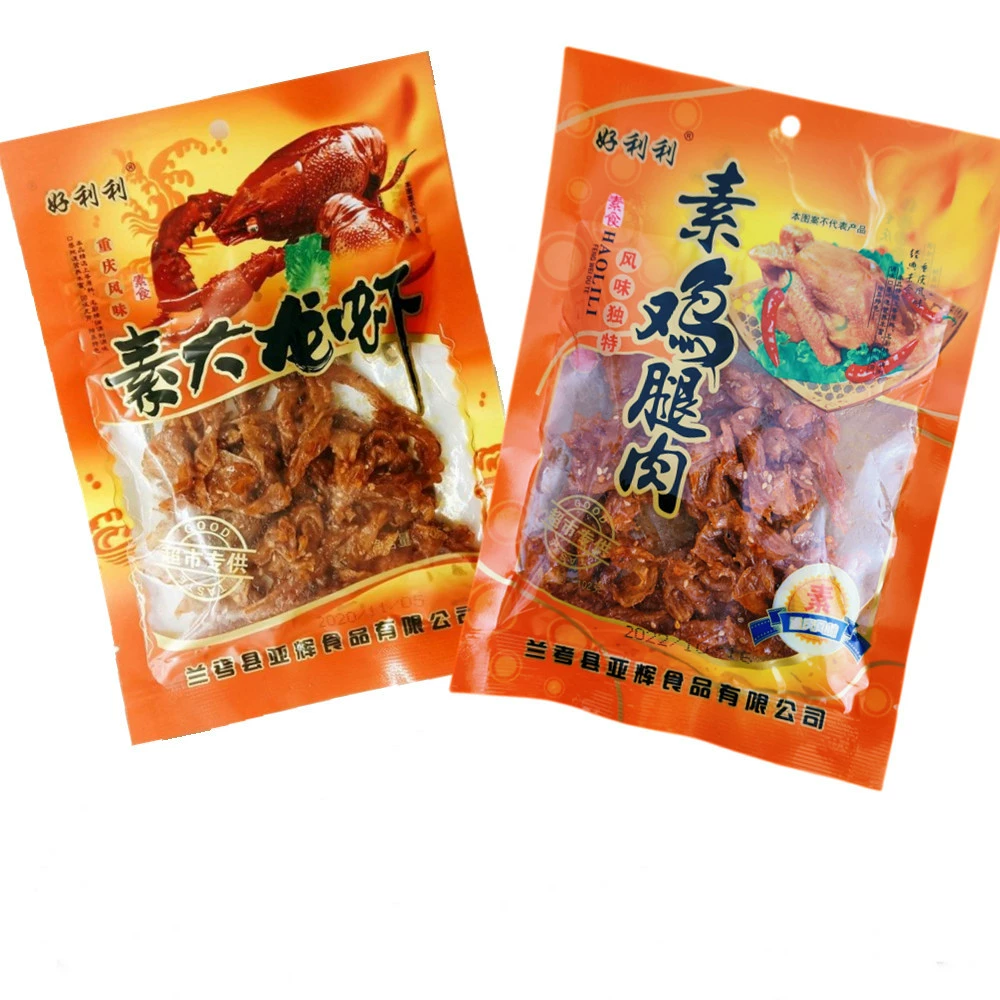 Холили 8090 Детское Snack Vegetarian Chicken Leg Meat Small Package 30 Packs × 22г Острые полоски Сушеный тофу из бобовых