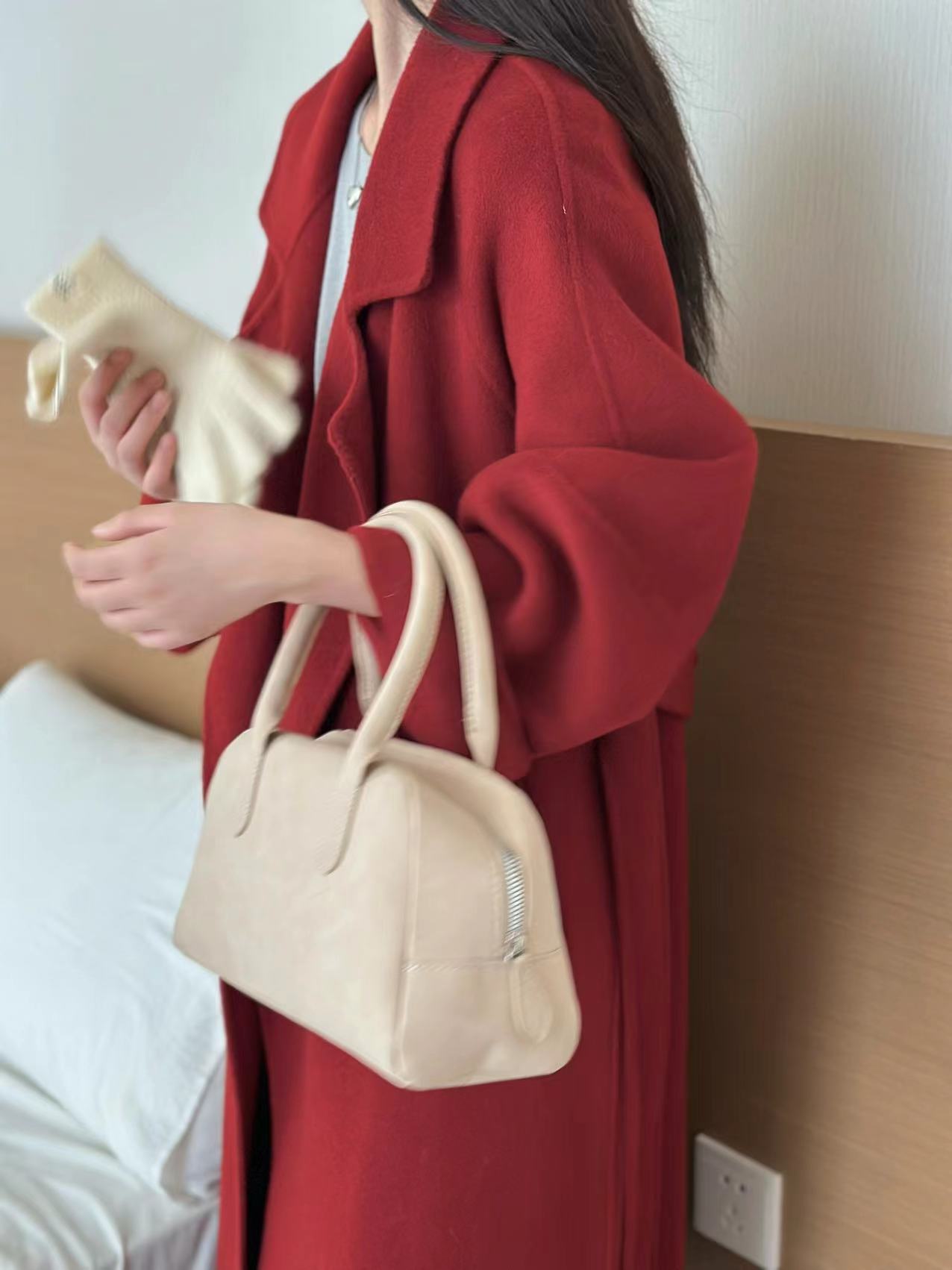 【シチリア】全豪毛版アンナ同タイプの怠惰なコート ~ 両面ウールのコート女性の中の長い冬