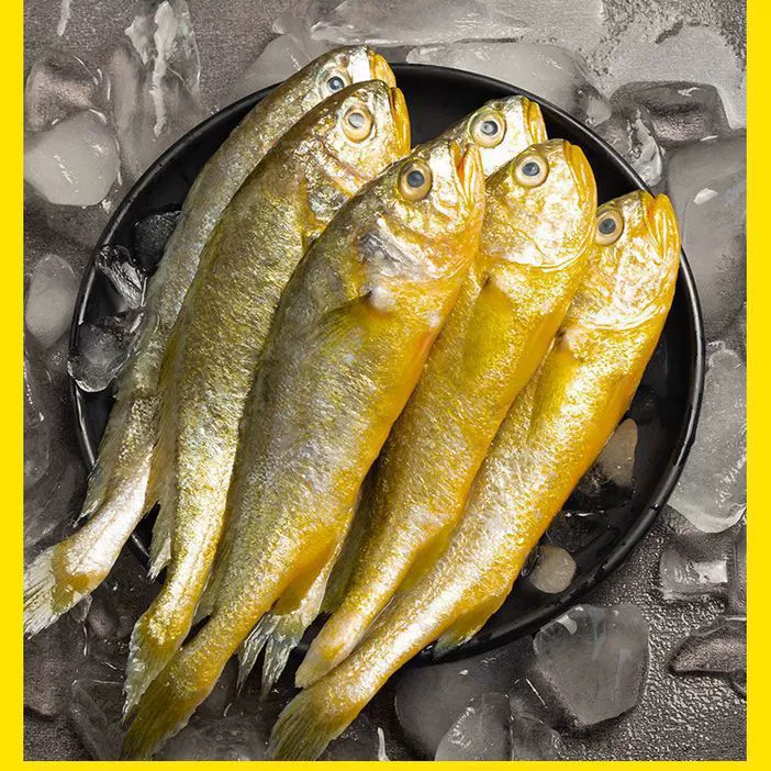 Свежемороженый маленький желтый краб, ловленный в море, целая коробка морепродуктов, оптовые замороженные продукты для барбекю 500 г.