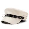 Large buckle with rivets beige