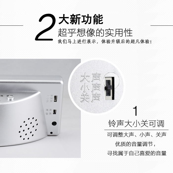 디지털 영구 달력 전자 시계 거실 창조적 인 LED 음소거 알람 시계 달력 홈 새로운 빛나는 제인 링지