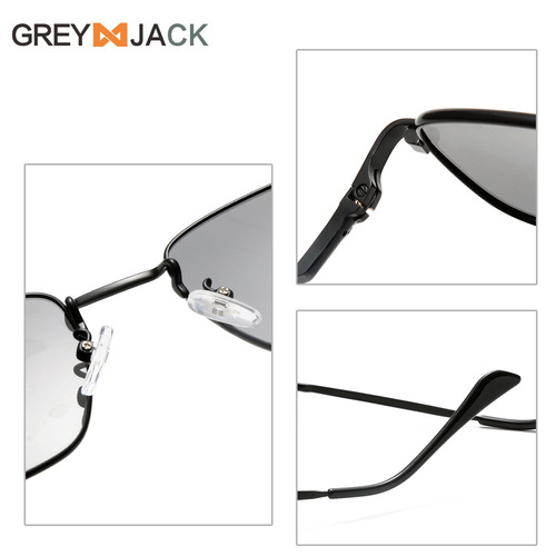 新款个性小框偏光太阳镜时尚男女士墨镜欧美金属夜视镜眼镜批发