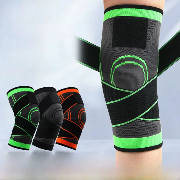 Strap Knee Pads Pressure Sports Fitness Men's Running Mountaineering Basketball Knee Pads Warm Nylon Sports Knee Pads Wholesale